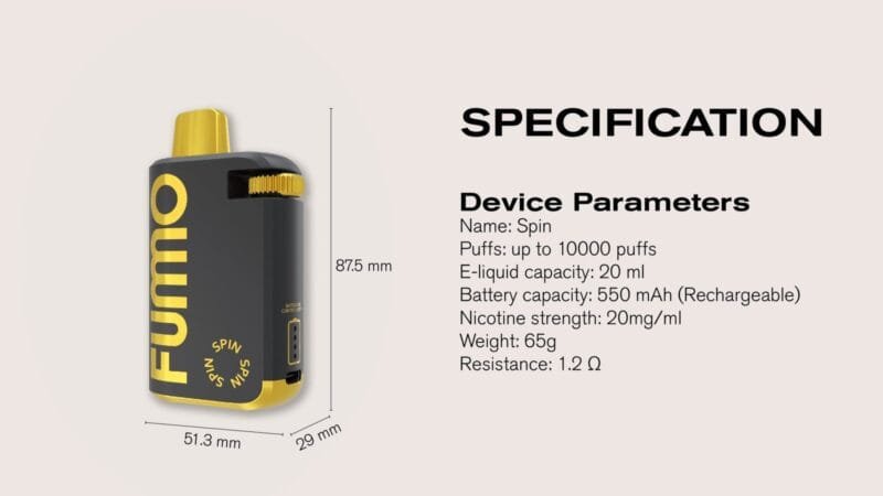 FUMMO SPIN 10000 PUFFS - Image 4