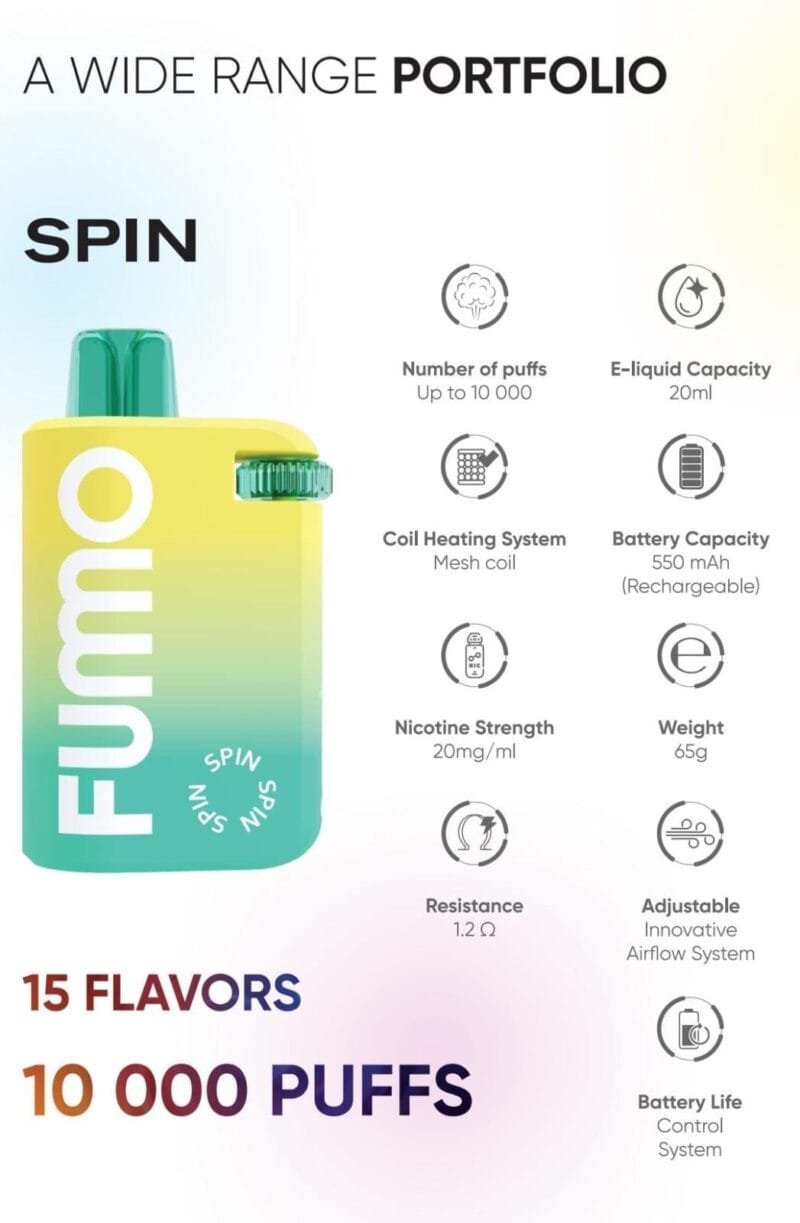FUMMO SPIN 10000 PUFFS - Image 2