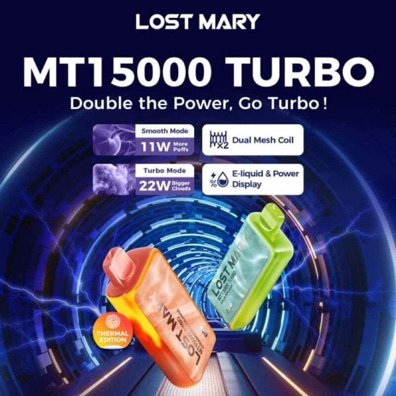 LOST MARY TURBO MT15000 PUFF'S - Image 1